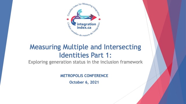 Measuring Multiple and Intersecting Identities Part 1: Generation Status