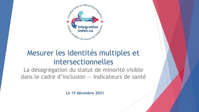 Mesurer les identités multiples et intersectionnelles — Partie 3 : Indicateurs de santé